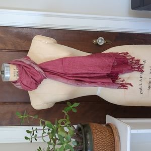 Pashmina scarf - Red and pink
